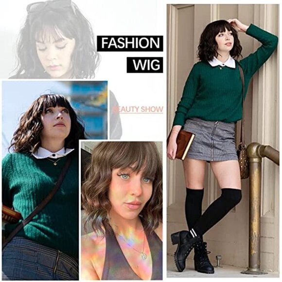 ๐
บ๐ Short Wavy Brown Gorgeous Brunette Replacement Hair Wig Lace SEXY NWT ๐๐ - Picture 2 of 6